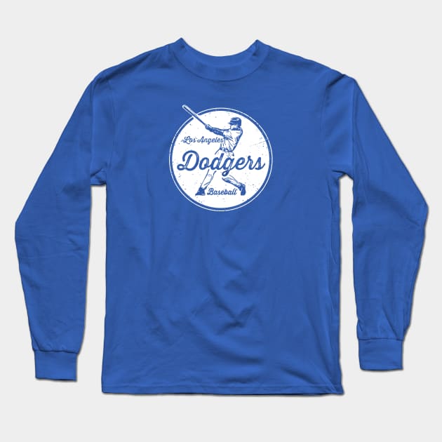 Vintage Dodgers Long Sleeve T-Shirt by Throwzack